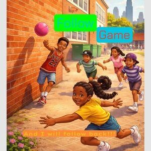 Off-White Kids Playing 
“Off the Wall”
Follow Game 
Wall Ball Set with Pink Ball